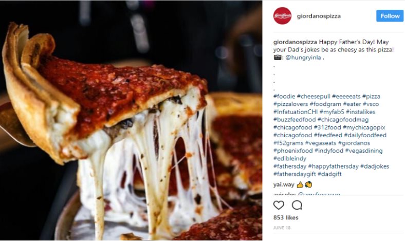 Instagram pizza